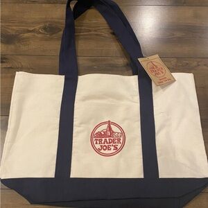 NWT Trader Joe's Canvas Tote Bag